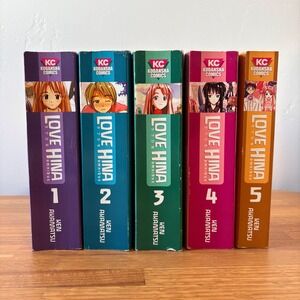 Love Hina Omnibus Volume 1-5 Ken Akamatsu English Paperback Book Set See Photos